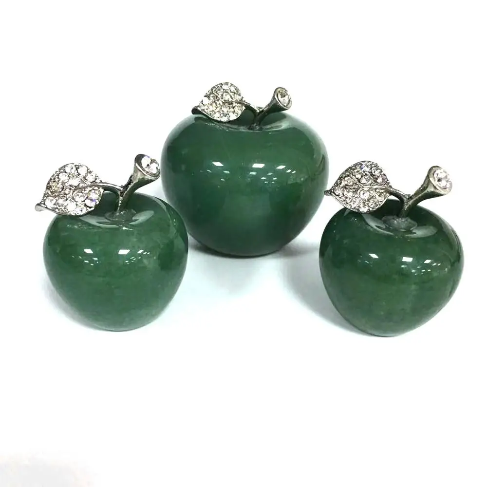 Бесплатная доставка натуральный камень кристалл зеленый авантюрин в форме