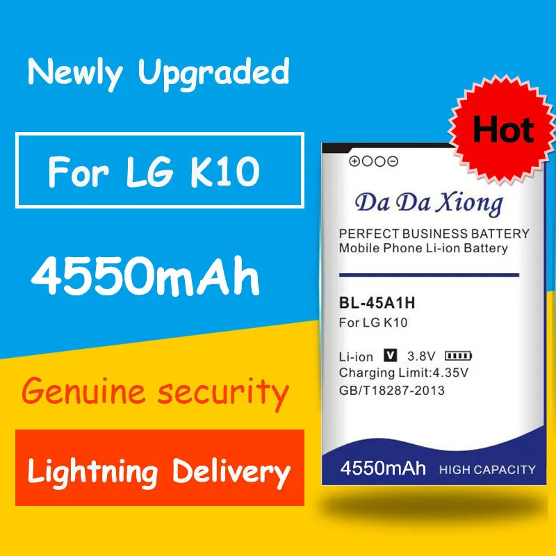 4550 мА/ч, BL-45A1H BL45A1H Батарея для LG K10 F670L F670K F670S F670 K420N K10 LTE Q10 K420 замена батареи