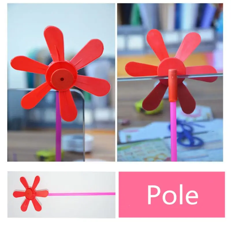 

6Pcs DIY EVA Windmill Pinwheel Wind Spinner Kids Toy Garden Lawn Party Decor Toy Kindergarten R7RB
