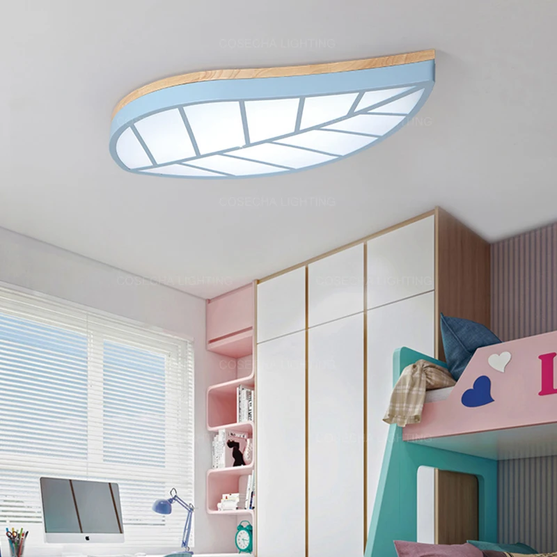 Светодиодный потолочный светильник для детской комнаты s leaves дизайнерские