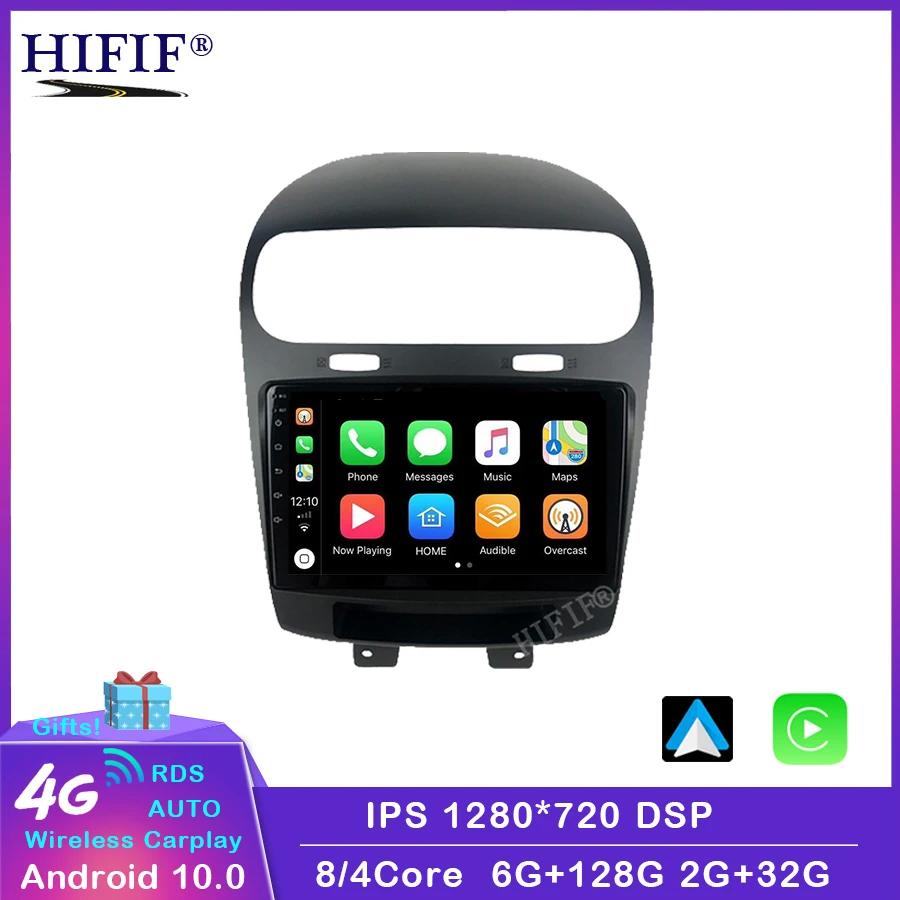 Для Dodge Journey Fiat Leap 2012-2020 Android 10 0 Octa Core 6 + 128G Gps навигация автомобильный