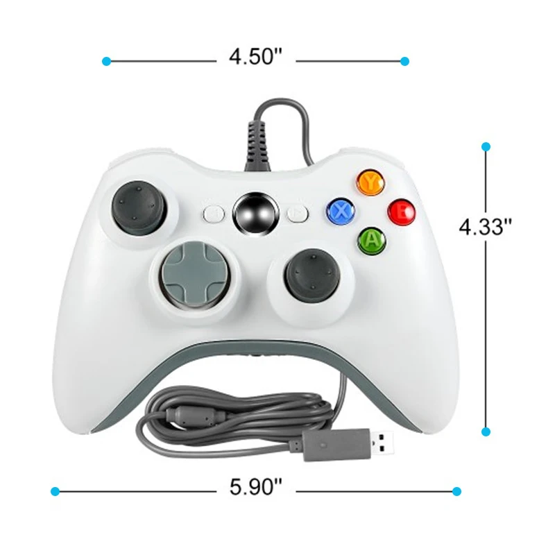 Проводной геймпад для Microsoft Xbox 360 игровой контроллер компьютера Windows 7 8 10 коврик