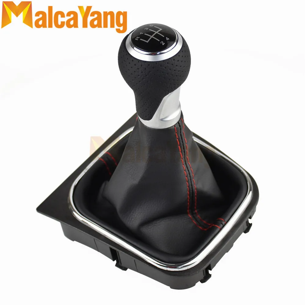 5 6 скоростей серебряное кольцо фоторучка ручка рукоятка для Volkswagen Golf 5/6 MK5/6