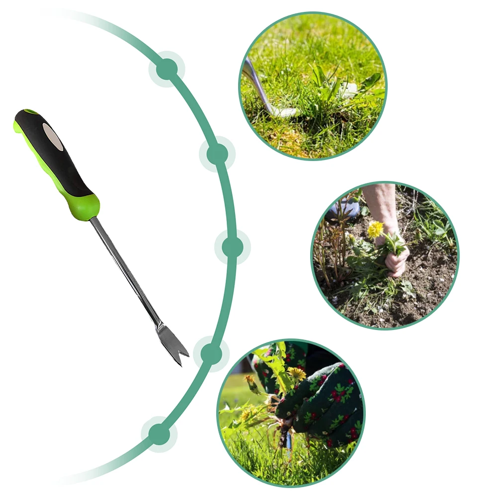 

Weed Puller Tool Hand Weeding Tools Stainless Steel Weed Puller Gardening Tool Outdoor Yard Grass Root Puller Tools