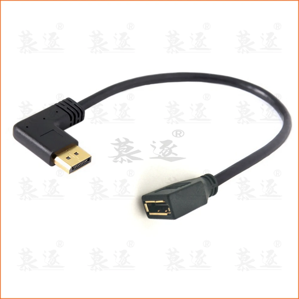 Удлинительный кабель для ЖК проекторов 30 см разъем дисплея DP штекер 90 градусов