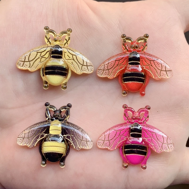 80 шт./лот смешанные цвета большие стразы из смолы акриловые без горячей фиксации