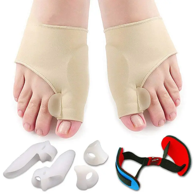 

Corrector and Bunion Relief Protector Sleeves Kit - Treat Pain in Hallux Valgus,Big Toe Joint,Hammer Toe,Toe Separators Spacers