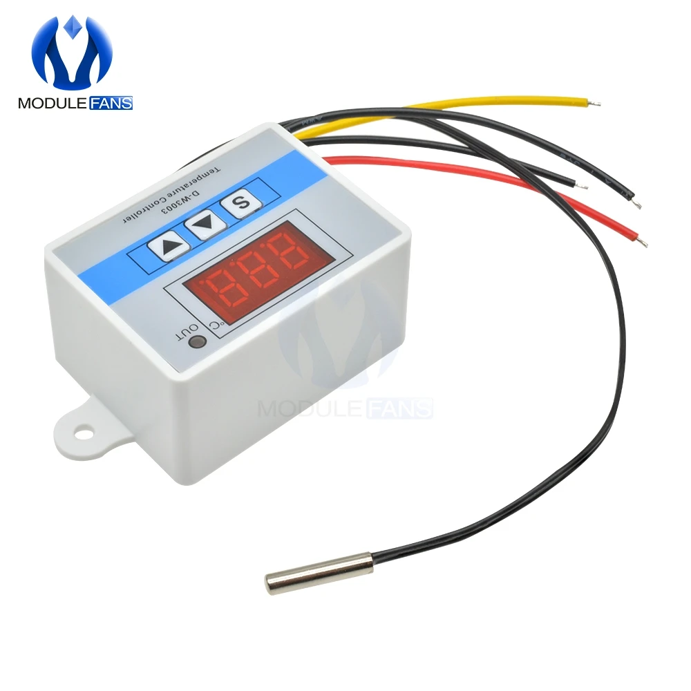 Цифровой светодиодный регулятор температуры W3003 DC 12 В термостат для инкубатора