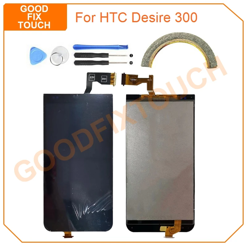 

10 шт., ЖК-экран 4,3 дюйма для HTC Desire 300 D300, ЖК-дисплей, сенсорный экран, дигитайзер в сборе для HTC 300, ЖК-дисплей, запасные части