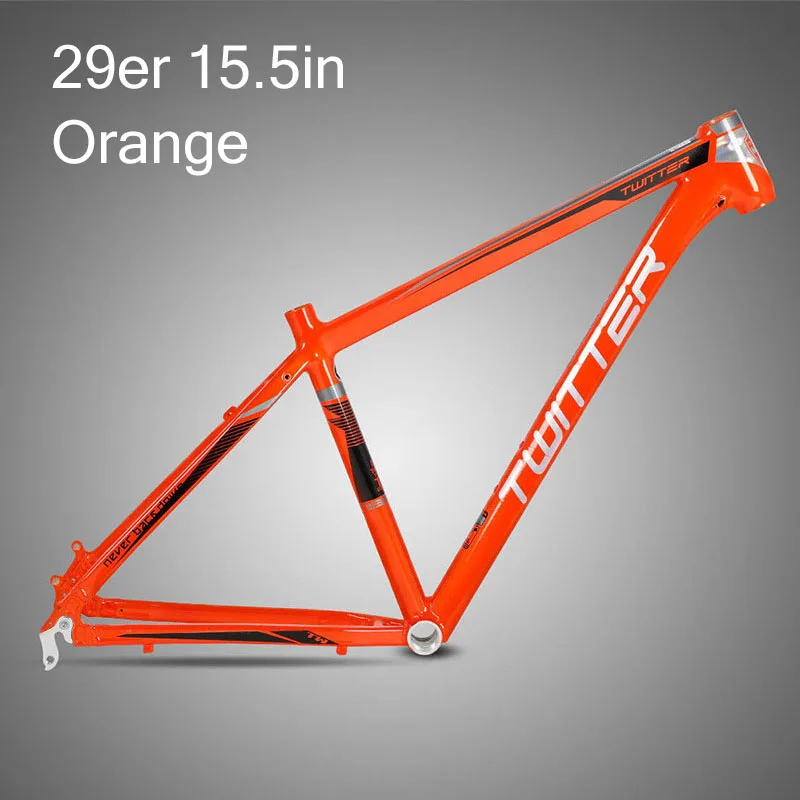 29er Orange-15.5in Твиттер 3900XC рама горный велосипед 15,5 17 19 дюймов горный велосипед Алюминиевый велосипед рамы для колес Размер 29er велосипедная Рама набор - Цвет: 29er Orange-15.5in