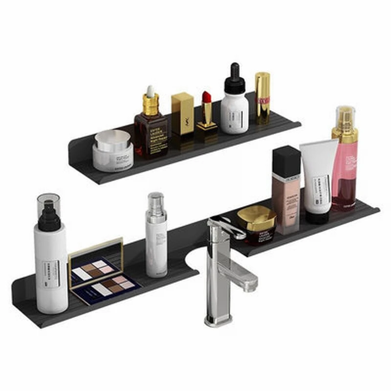 Полка для ванной комнаты стеллаж слива умывальник стойка кранов красивая