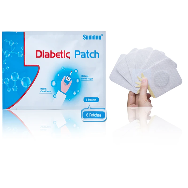 

New 2019 6Pcs/bag Diabetic Patch Stabilizes Blood Sugar Balance Reduce Glucose Content Natural Herbs Diabetes Plaster JMN008