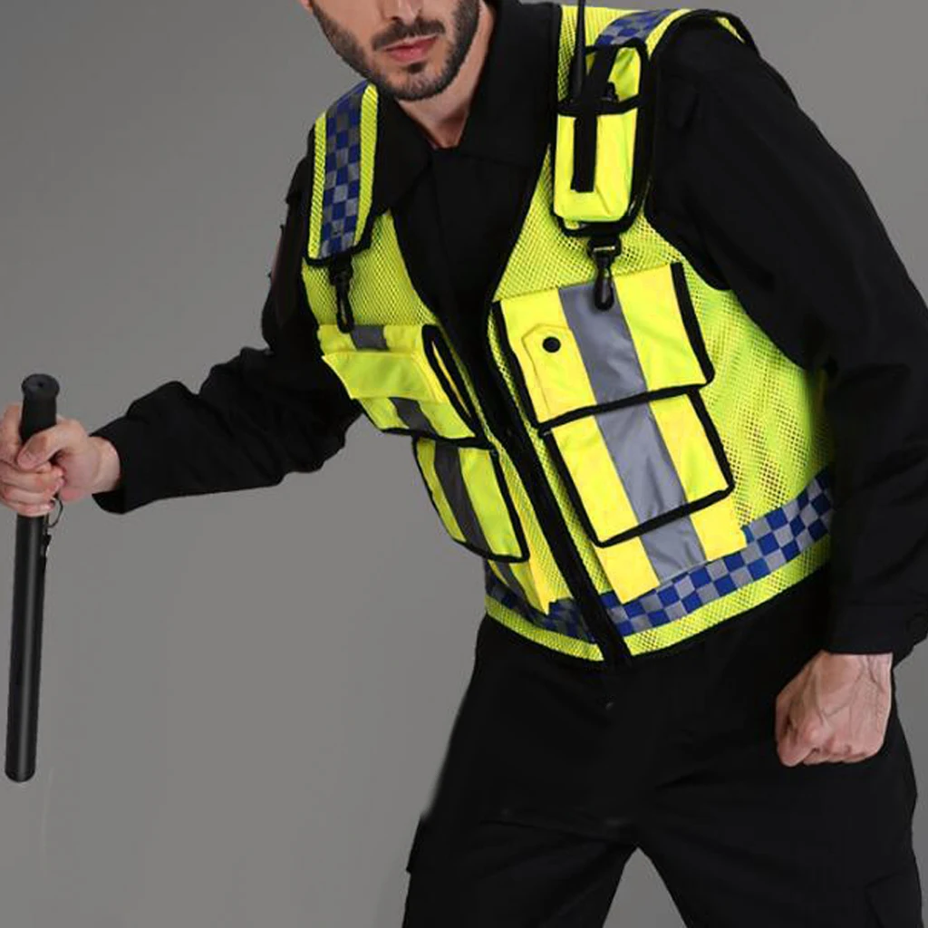 

Мульти Карманный жилет безопасности, очень дышащий сетчатый жилет соответствует ANSI/ISEA107