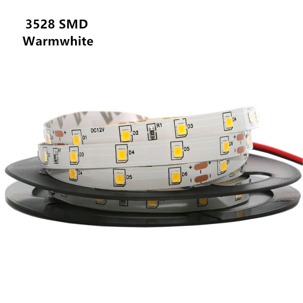 2835 SMD светодиодная полоса Гибкая лента неоновая новая 60 светодиодов/м 5 м не