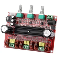 tpa3116d2 2 1 digital power amplifier board 2x80w100wbass audio stereo amp module for audio system diy speakers