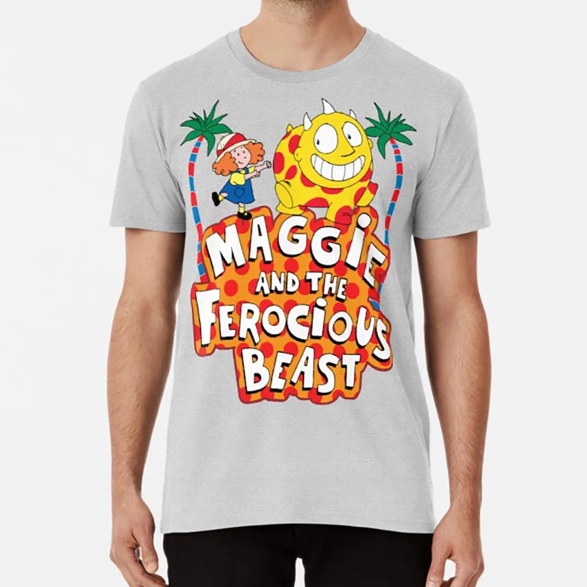 Мэгги и свирепый зверь футболка pbs дети красный пузырь | Мужская одежда
