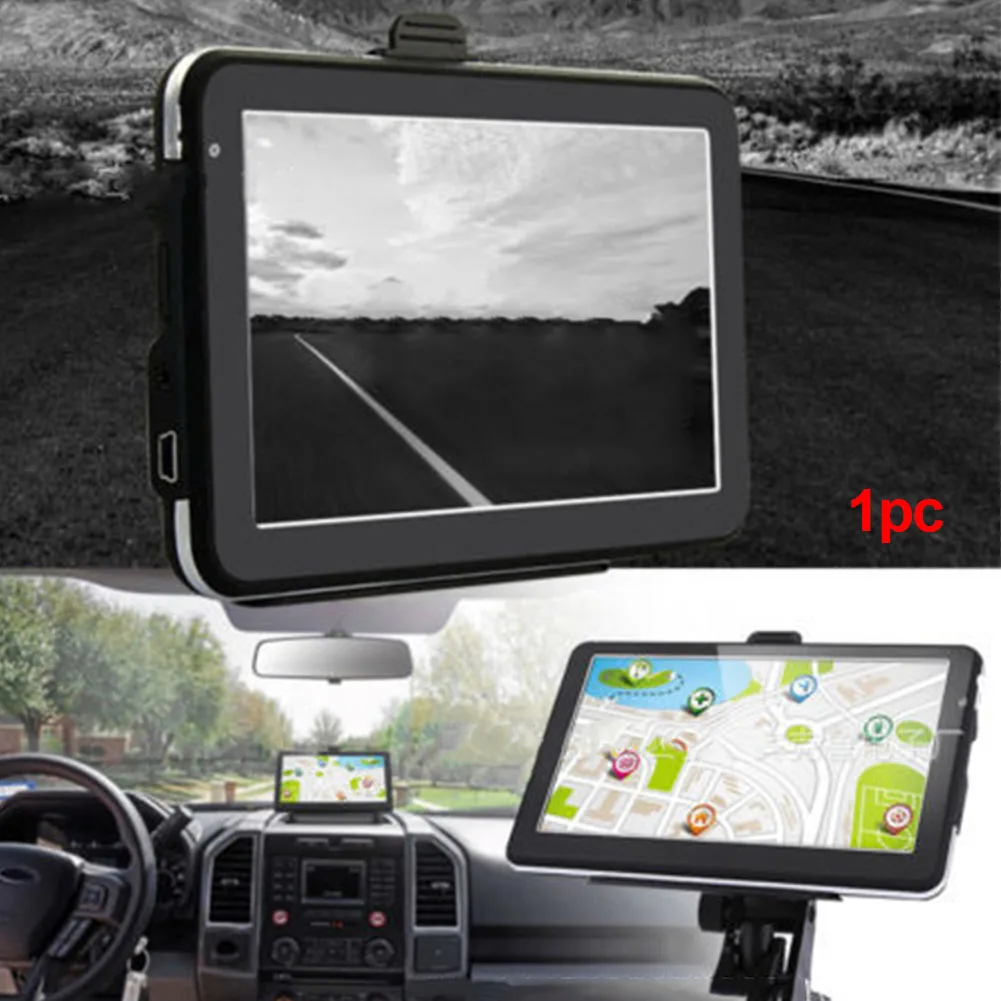 7 дюймов HD сенсорный дорожный портативный оповещение видео аудио gps навигатор FM