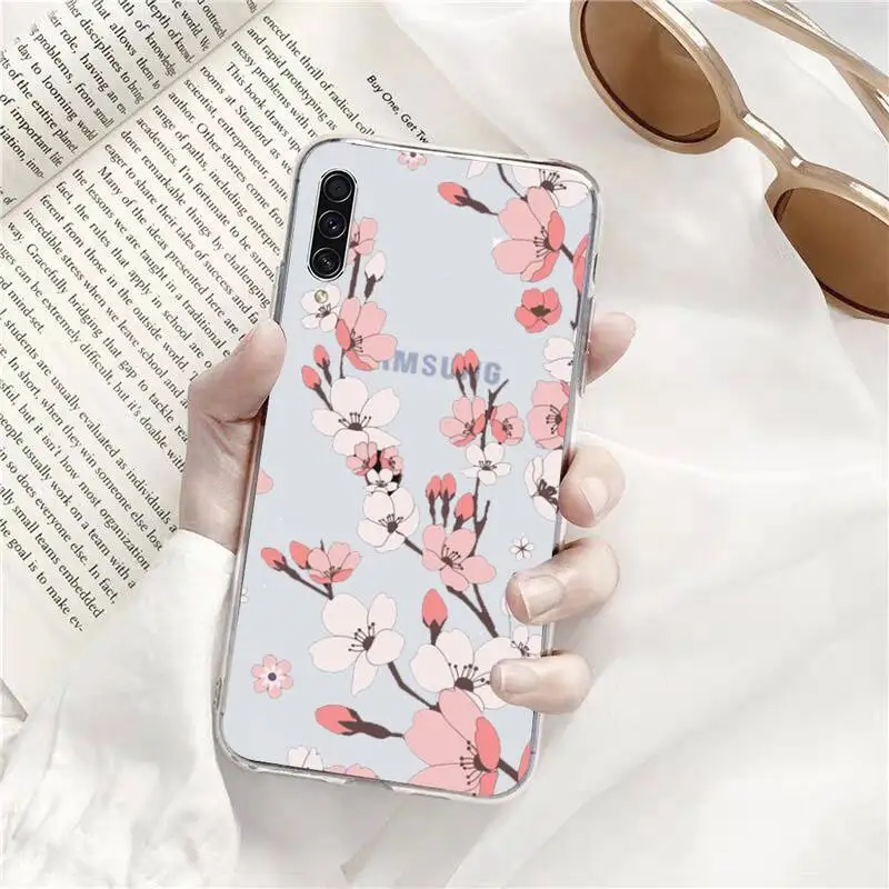 

Cute cartoon daisy flower Phone Case Transparent for Samsung A71 S9 10 20 HUAWEI p30 40 honor 10i 8x xiaomi note 8 Pro 10t 11