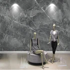 Пользовательские фото обои современный серый мраморный МУРАЛ Гостиная ТВ диван спальня домашний декор самоклеящиеся водонепроницаемые 3D наклейки на стену