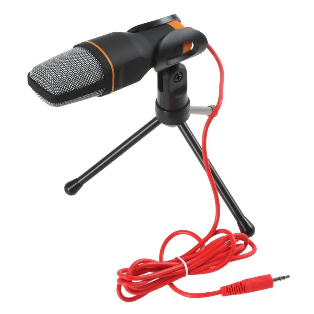 SF-666 Microphone 3.5mm Jack Wired With Stand Tripod Handheld Mic For PC Chatting Singing Karaoke Laptop | Электроника