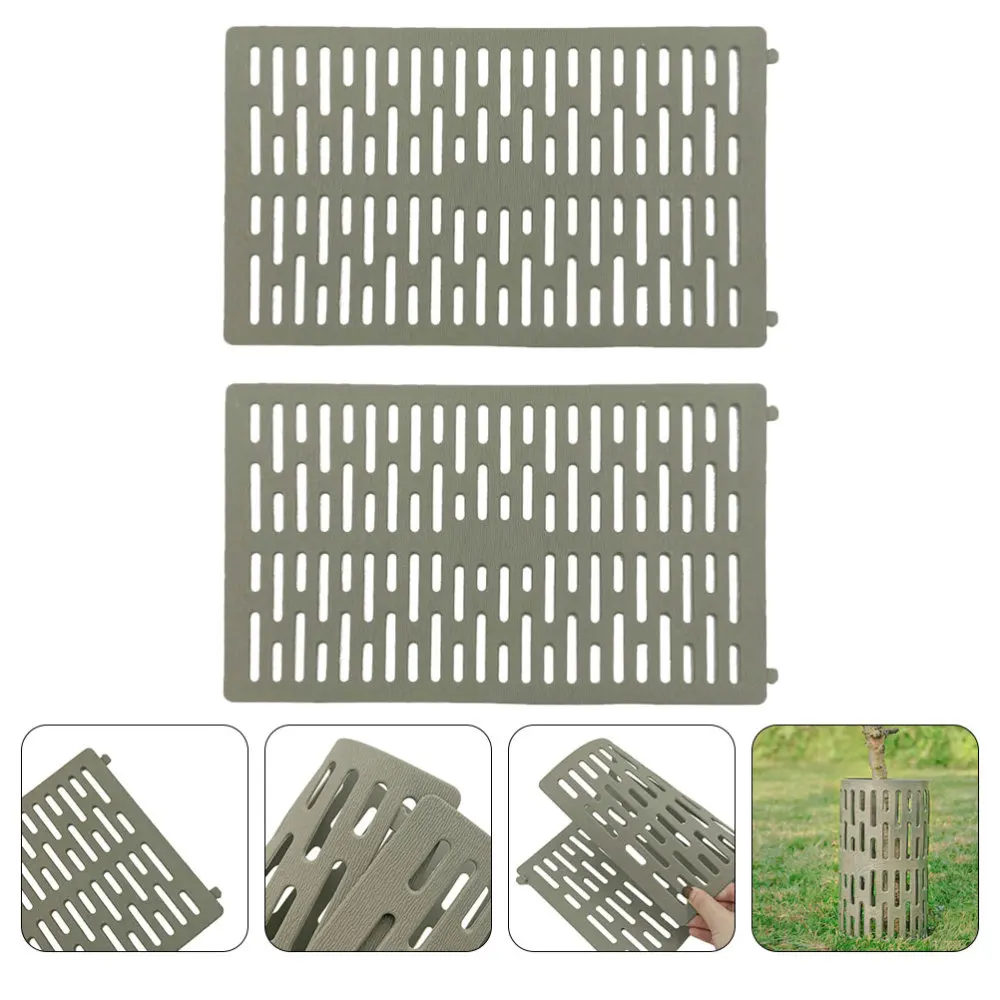 

2pcs Tree Protective Cover Plant Protective Cover Protective Sleeve (Grey)