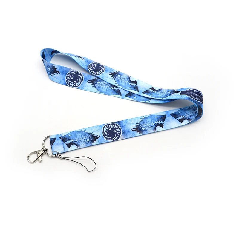 30 шт./лот ТВ шоу престолов ремешки с петлей Брелок ID карты Держатели Цепи Письмо