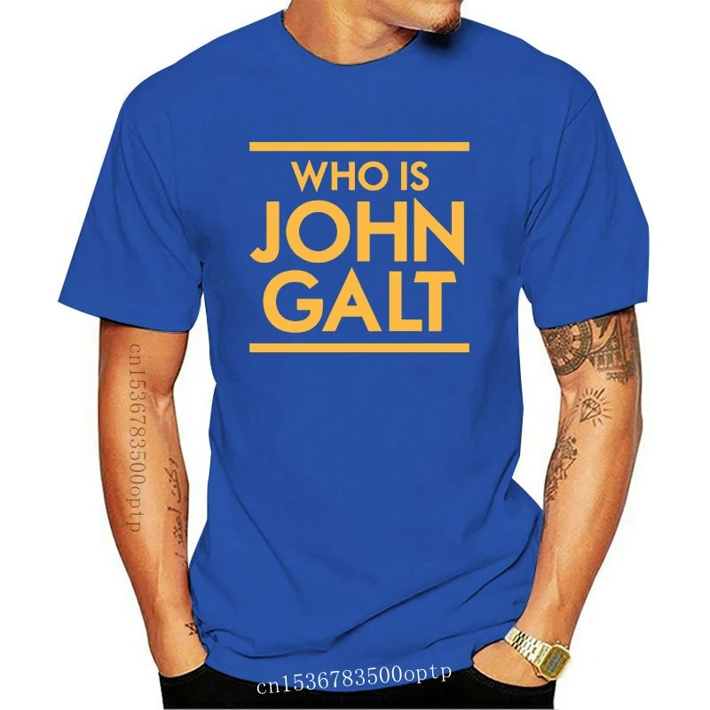 

Мужская футболка с надписью Who is John Galt, женская и Мужская футболка