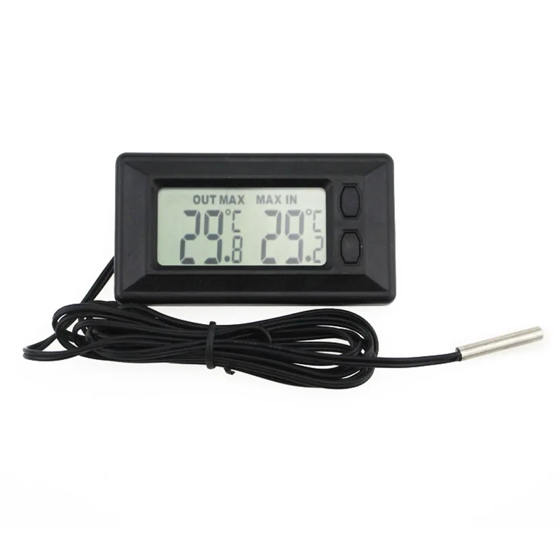 Мини цифровой электронный измеритель температуры Крытый открытый ЖК дисплей