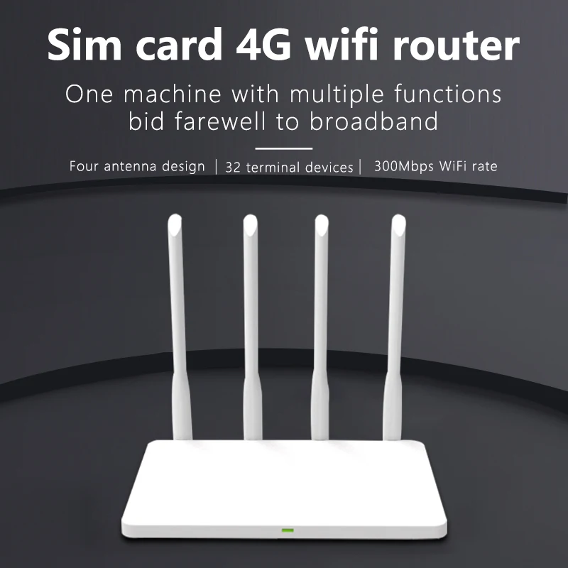 Wi Fi роутер 4G LTE SIM карта точка доступа CPE CAT4 32 пользователя RJ45 WAN LAN беспроводной