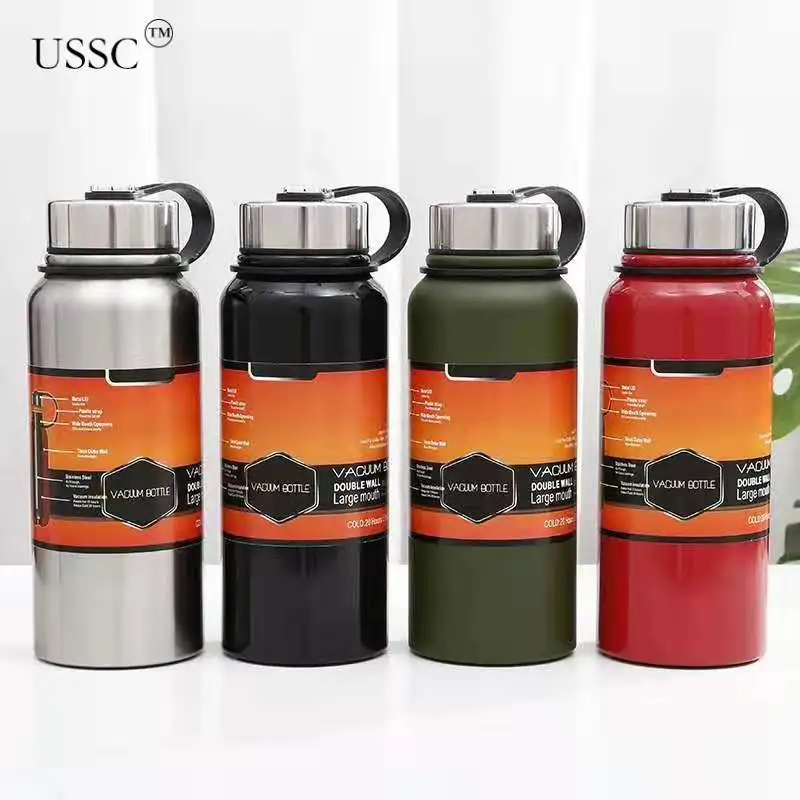 

USSC 304 Stainless Steel Vacuum Thermos Straight Cup Convenient Large Capacity Business Eco-Friendly Simplicity Space Cup HZ132