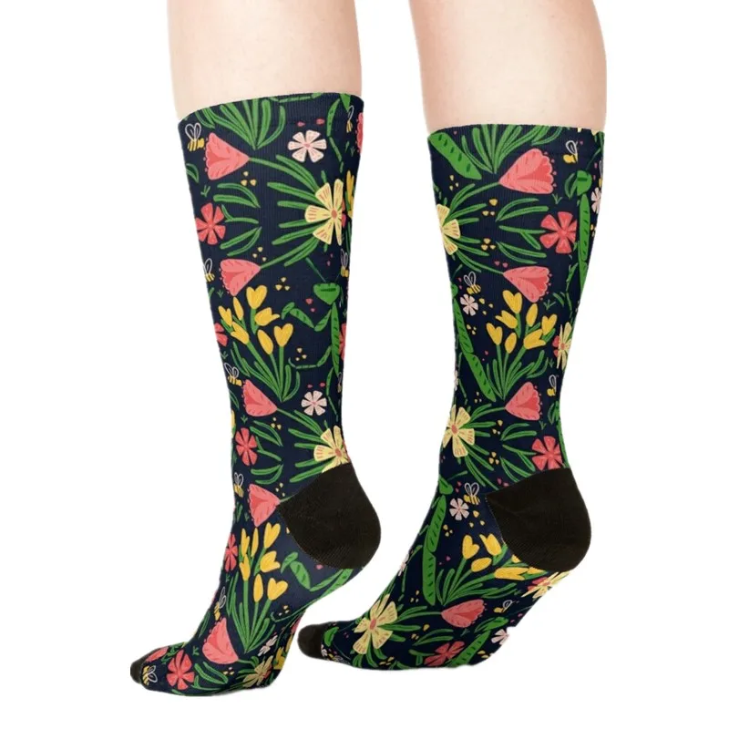 

Women's socks kawaii Pink Dinosaurs Unicorns printed Socks Women harajuku Happy Funny Novelty cute girl gift Socks for women