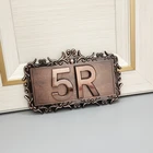 Дверная табличка, домашний номерной знак, дверной номерной стикер для отеля, квартиры, двухразрядный ABS пластик, имитация металла, бронзы, под заказ цифры на почтовый ящик дома номера американсике подкова на дверь дом