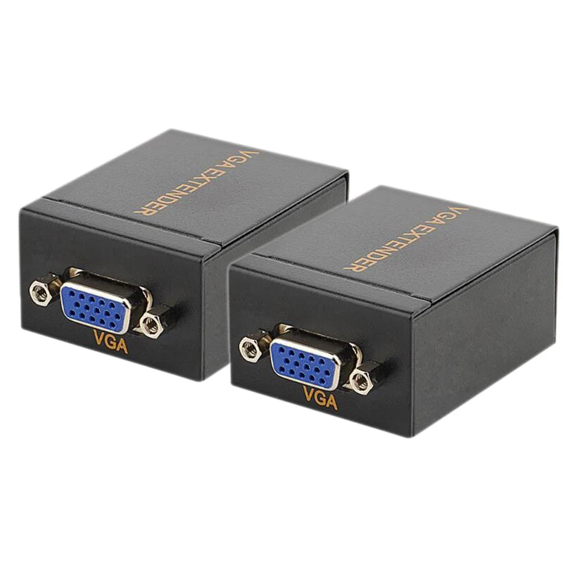 60 м VGA RJ45 удлинитель сигнала по локальной сети Ethernet передатчик приемник адаптер