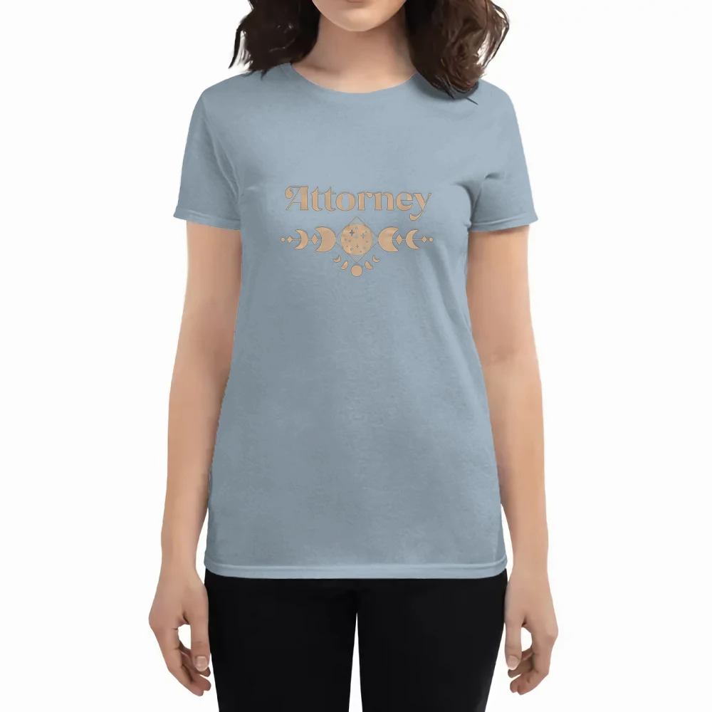 

Женские футболки с принтом прокурора Бохо с цветными фазами луны, летняя аниме футболка, хлопковая футболка, повседневная женская футболка