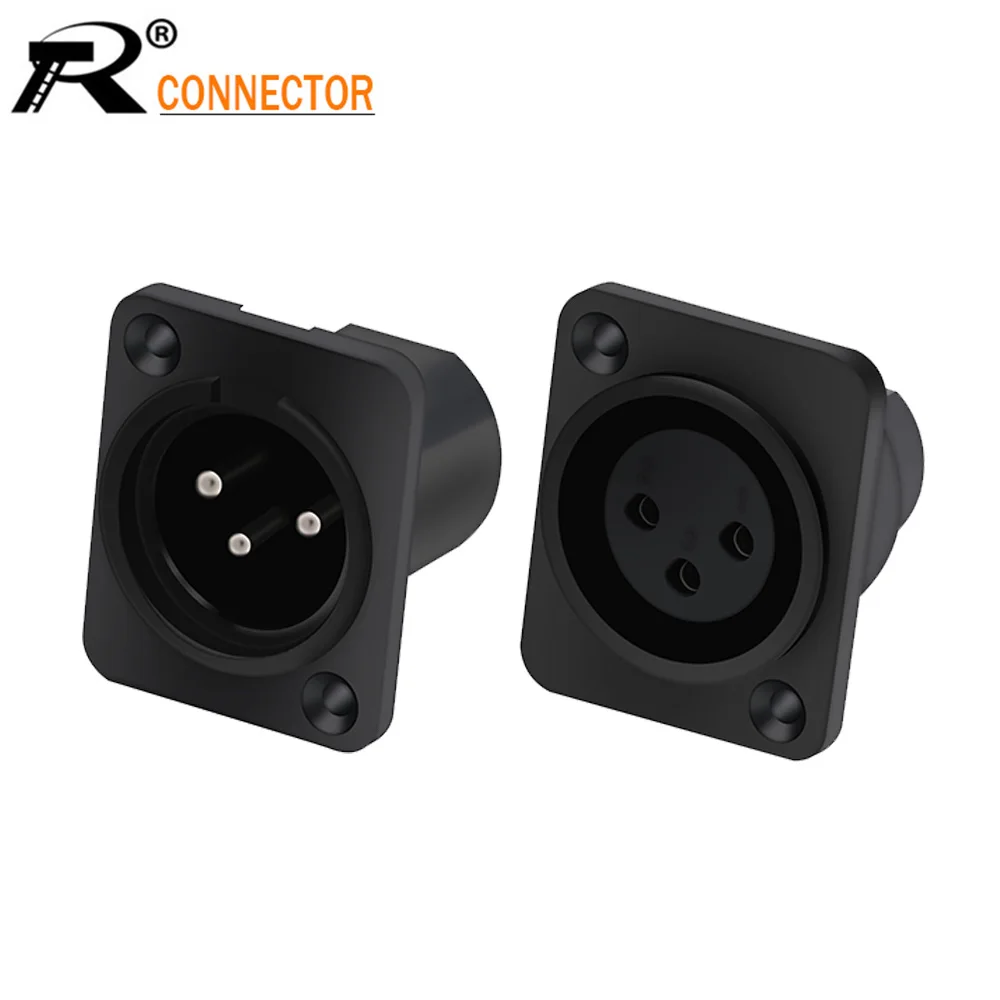10 шт./лот XLR 3 контактный гнездовой разъем ядерный штекер сигнальная розетка