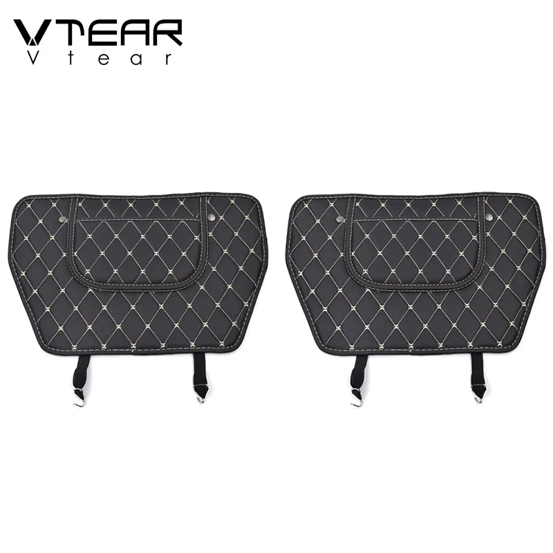 2pcs For VW Tiguan MK2 accessories Car seat back Anti kick mat Interior protection Clean Mat Car Anti-dirty Pad Auto products - Название цвета: 2pcs