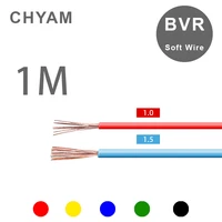 one meter bvr wire 11 5mm2 square household flexible multi strand copper core national standard for home decoration