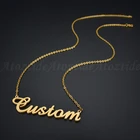 Atoztide индивидуальное модное ожерелье из нержавеющей стали с именем, персонализированное золотое ожерелье-чокер с буквами, подвеска с табличкой, подарок