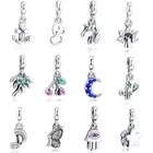 Подвеска для браслета Fit Me, подвеска из настоящей серии серебряные бусины 925 пробы Me, маленькие ювелирные изделия с отверстиями для женщин, сделай сам, берлоки