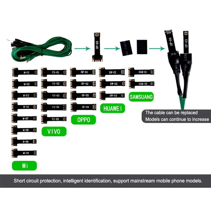 BST-063 мобильный телефон ремонт Специальный шнур питания Apple/Android Батарея для