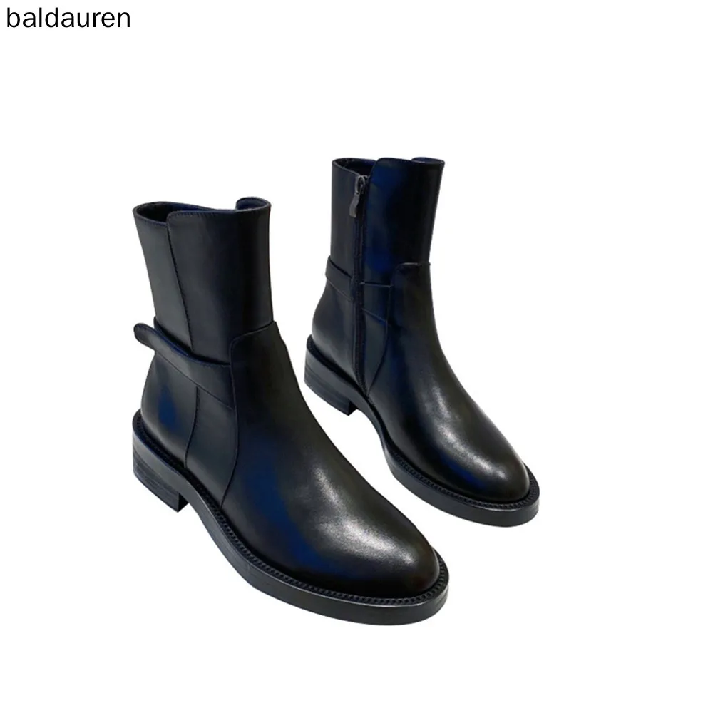 

2021 New Martin Boots Fashion Boots Women's Soles Zipper Round Toe Boots for Women Fashion