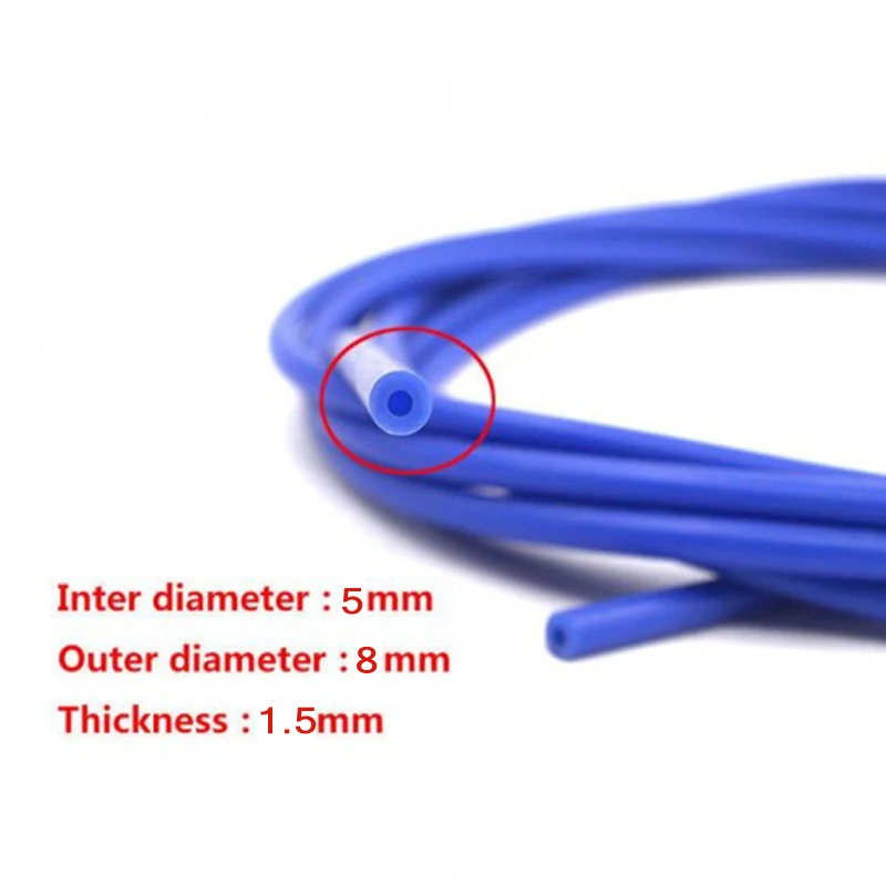 8mm Outer 5mm Inner Универсальный 6 мм внешний/3 мм Внутренний высококачественный силиконовый вакуумный шланг газовый топливный трубопровод трубка 5 мм ID для автомобиля грузовика мотоцикла - Цвет: 8mm Outer 5mm Inner