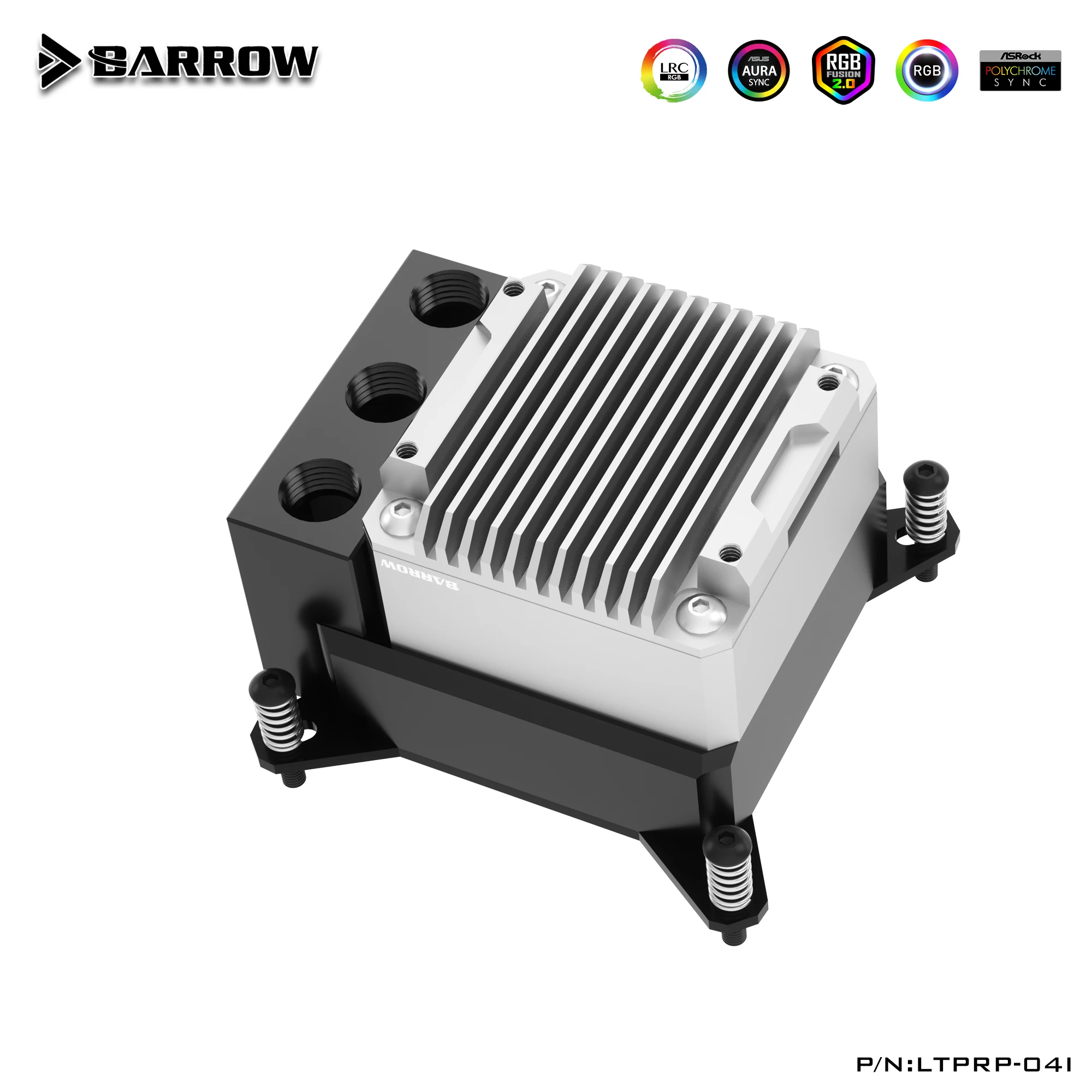 

Barrowch POM CPU Block Pump Reservoir 17W PWM Intelligent Pump Three In One OLED Digital Display, LTPRP-04/FBLTPRP-04