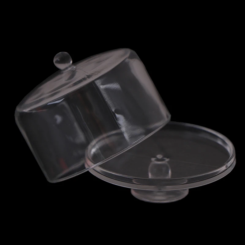 

1:12 Dollhouse Miniature Clear Dessert Snack Can with Round Lid Pretend Play Classic Kitchen Toys for Kids