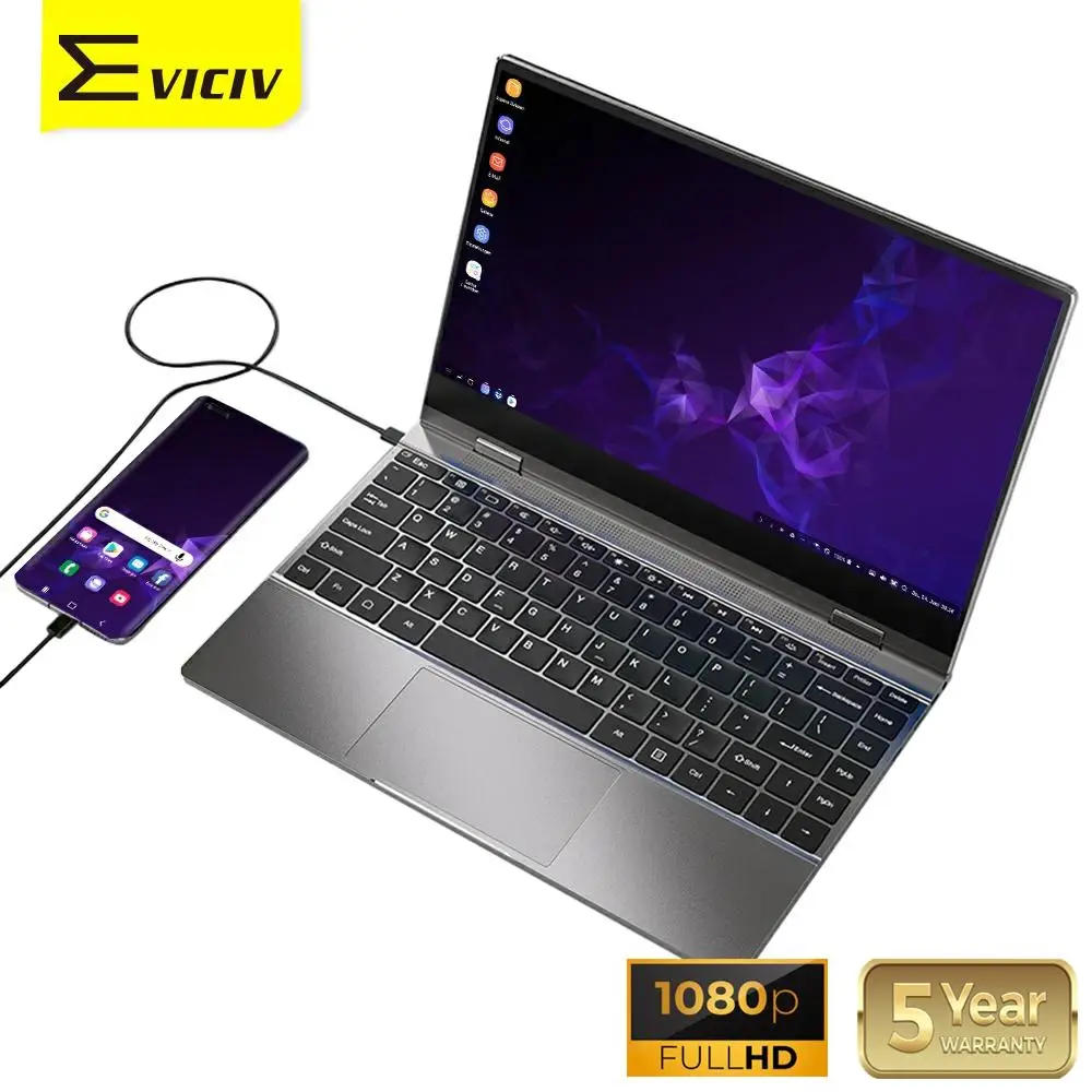 

Портативный монитор LapDock для SAMSUNG Dex EVICIV, с автоматическим вращением, сенсорным экраном, ЖК-дисплеем, USB, HDMI, сенсорной клавиатурой