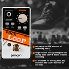 Педаль эффектов ammoon Looper для гитары, 11 петель, время записи, поддержка 12 и 2 скоростей воспроизведения, функция реверса, истинный байпас