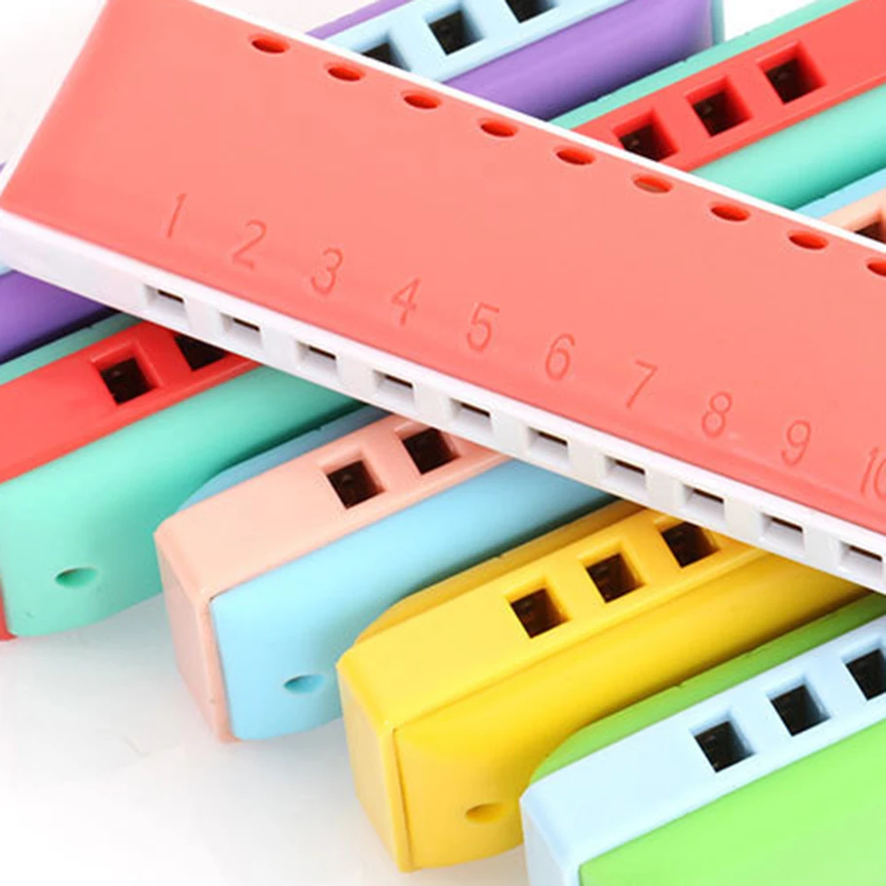 Игрушка для раннего развития с 10 отверстиями пластиковая гармоника рот органный