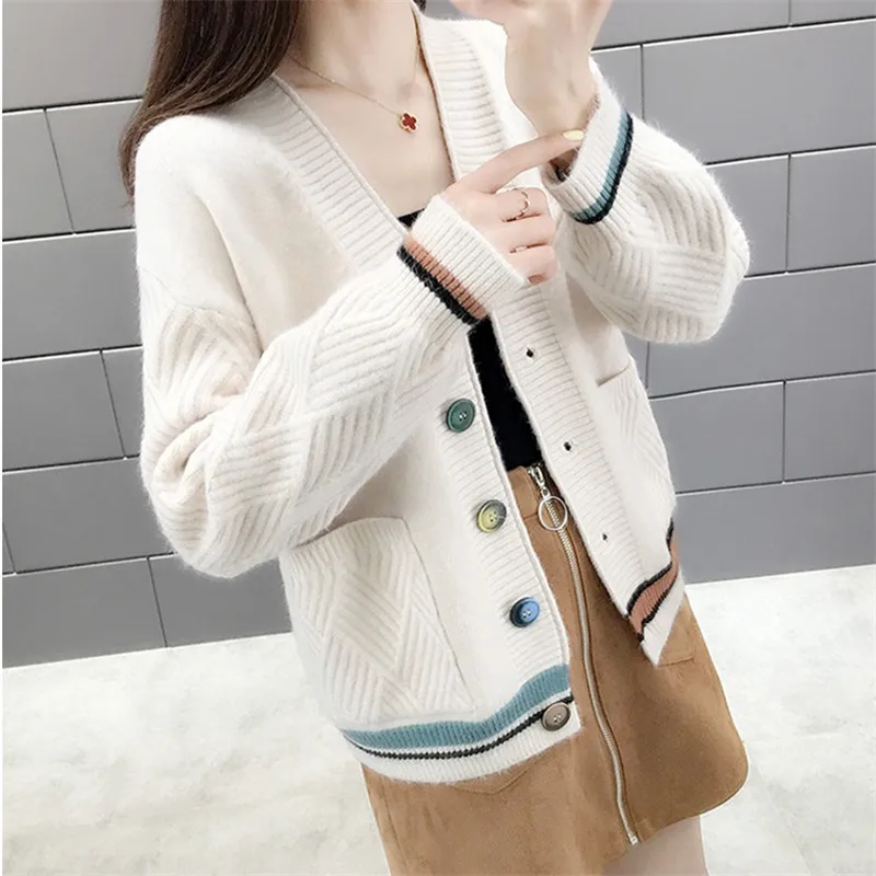 Acylic женский осенний зимний свитер куртка пальто верхняя одежда с длинным рукавом