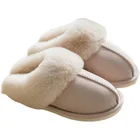 Роскошные плюшевые теплые домашние тапочки на плоской подошве, легкие мягкие удобные зимние тапочки, Женская хлопковая обувь