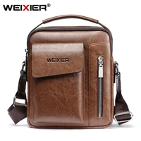 business mens handbags shoulder bags messenger 8 inch designer hand bag casual man handbag pu leather zipper mens bags